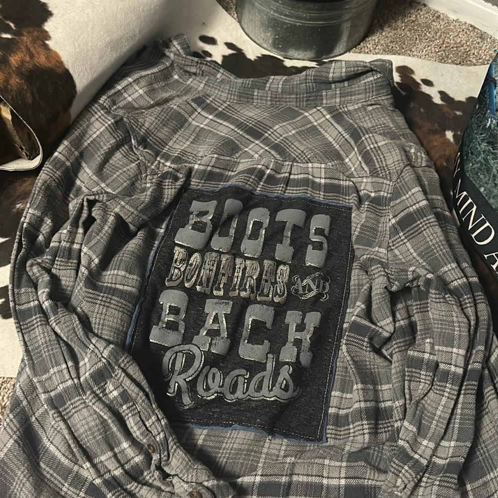 Flannel with a patch